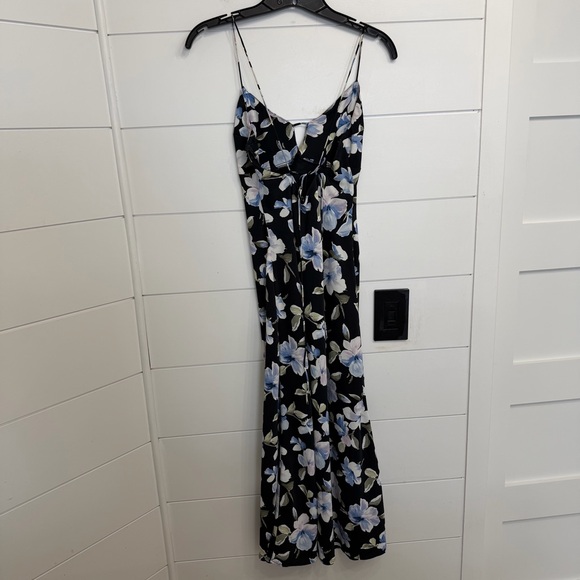 Abercrombie and Fitch Black Floral Slip Midi Dress Size XS 23646 - Picture 4 of 13